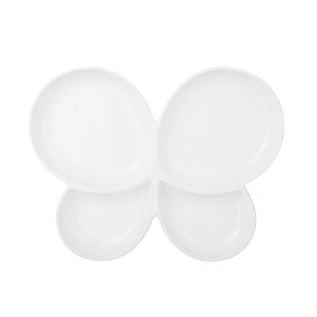 Менажница 4 секции 29*23*3см фарфор Native в форме бабочки (16)