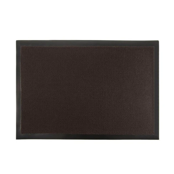 Коврик придверный 80*120см полиэстер/ПВХ Light влаговпитывающий коричневый (5)