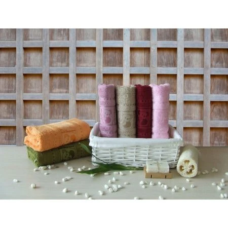 яяяПолотенце 70*140 бамбуковое Karna PANDA V3