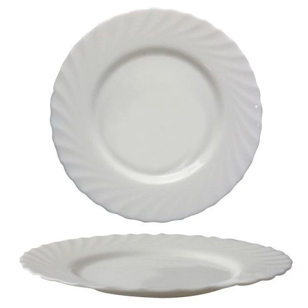 Тарелка мелкая 19,5см стеклокерамика ТРИАНОН Н4124/D6887 (24)