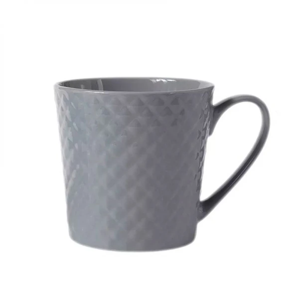 Кружки набор 4пр 380мл фарфор Nova серый Геометрия подар.уп. MW475-DI0431 (4)