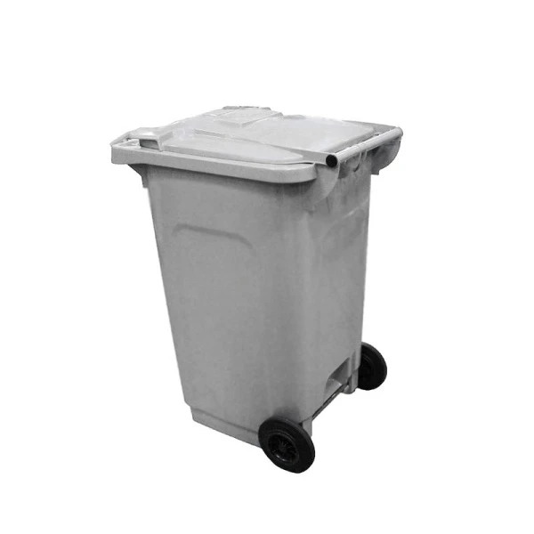 Бак для мусора 240л 74,5*57,5*105,5см на колесах Profi серый (1)