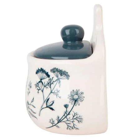 Солонка навесная 450мл 12*9*13см керамика ЛУГОВЫЕ ТРАВЫ подар.уп. (12) ВЫВОД