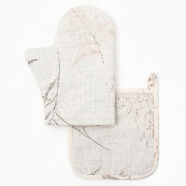Набор кухонный 2пр Этель Flower herbarium (рукавийа 20*27см прихватка 19*19см) 100% хл1028340