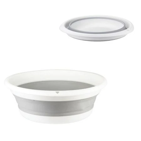 Таз 5,5л пластик ФЛЕКС смоки круглый складной (12)