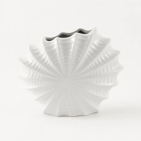 Ваза для цветов 25см керамика белая JC-16108 (12)