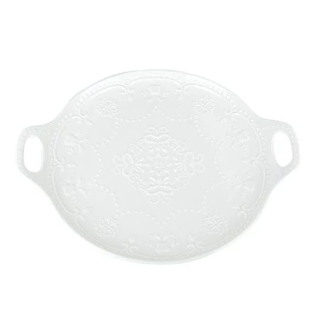 Блюдо 25*30*2,5см фарфор МАРШМЕЛЛОУ с ручками (20)