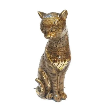 Фигурка Кошка смотрит вниз 23*18*7см полистоун бронза с позолотой (1) Фигурка Кошка смотрит вниз 23*18*7см полистоун бронза с позолотой (1)