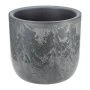 Кашпо 3,7л d220мм пластик МИКРИТ со вставкой серый слайн (8)