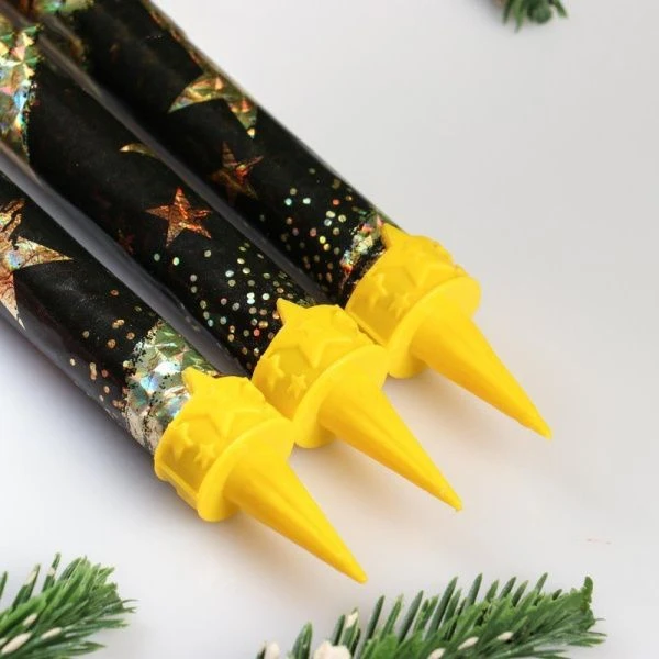 Набор свечей для торта Фонтан Звезды 3шт. 12,5см горение 30сек. 4717221 (180)