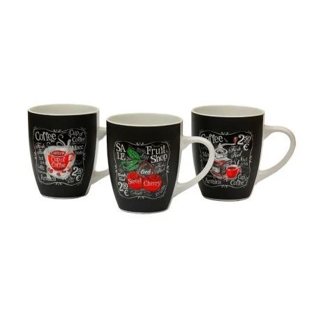 Кружка 340мл фарфор ЯРКИЙ ВКУС бочка (48) ВЫВОД