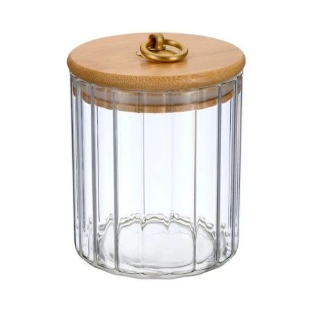 Банка для сыпучих продуктов 550мл стекло Torre с бамбук.крышкой 93-HO-TO-01-550 (16)