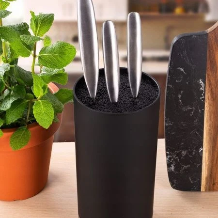 Подставка для ножей с наполнителем 11*22см пластик (24)