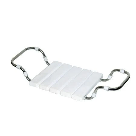 Сиденье для ванны 37*30см нерж.сталь белое СВ (6)