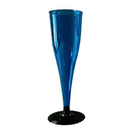 Фужер одноразовый для шампанского пластик 170мл синий (6/564) Фужер одноразовый для шампанского пластик 170мл синий (6/564)
