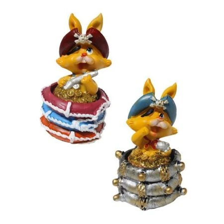 Шкатулка полистоун Кролик / Заяц 2 вида