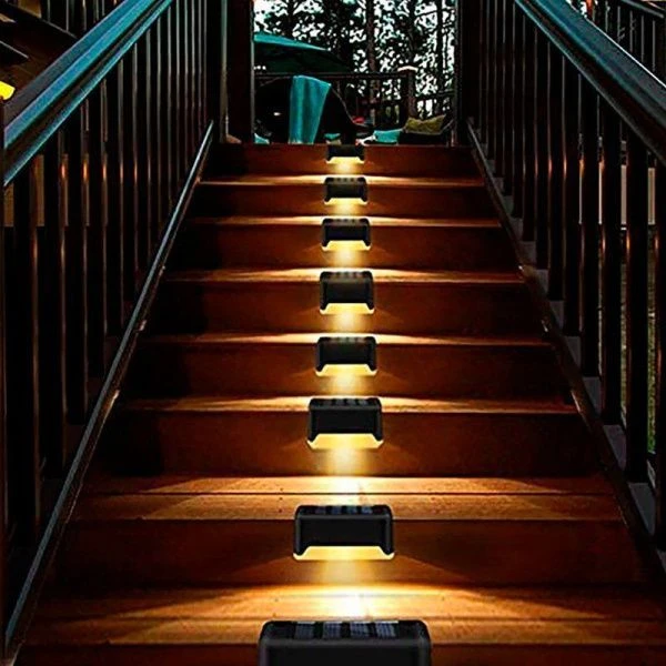 Светильник уличный настенный 2шт подсветка солнечная панель пластик 1LED 4,4*4,58см СТАРТ (24)