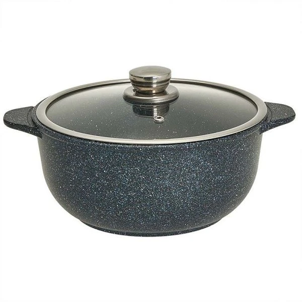 Казан 3л алюминий АП МЕГАЛИТ 14 стекл.крышка в инд.упаковке (4)