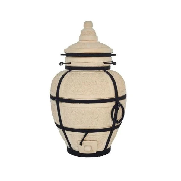 Тандыр 80л глина БОЛЬШОЙ со съемной крышкой (1)