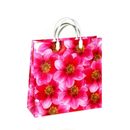 Пакет с пластиковой ручкой 30*30*10см Яблоневый цвет 02-124 сред. (20/200)