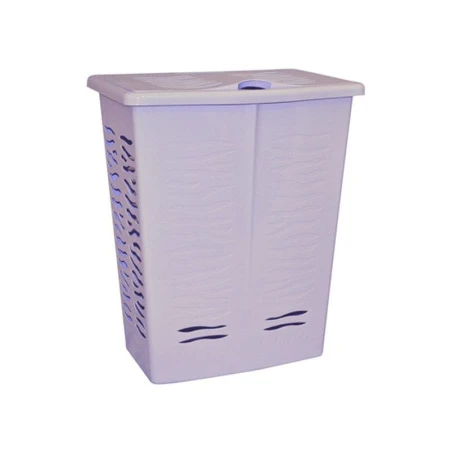 Корзина для белья 42л пластик AQUA лаванда (8)