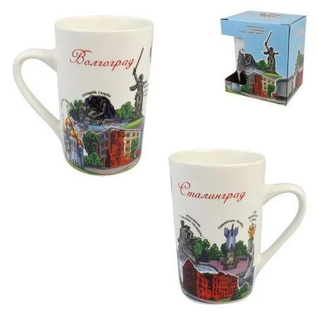 Кружка 350мл фарфор ВОЛГОГРАД 065-4-80P-CL (1)