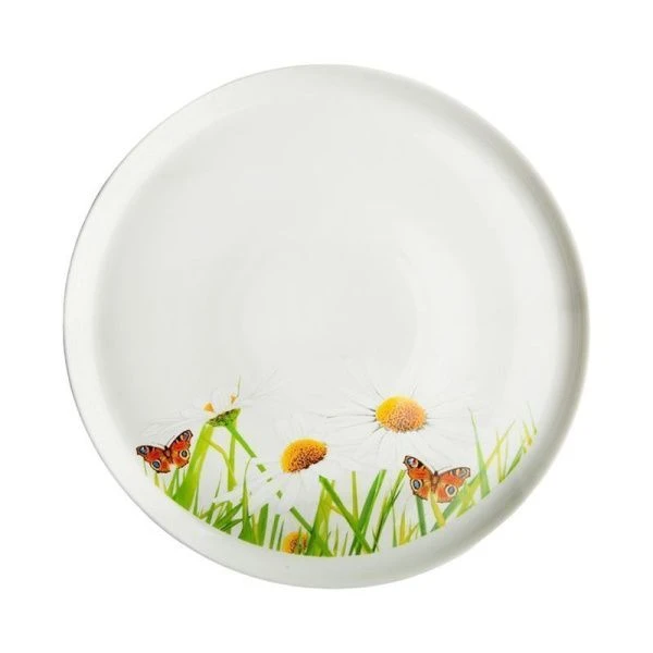 Блюдо для пиццы 30см фарфор РОМАШКА (5)