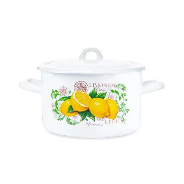 Набор кастрюль 2пр 2,9/4,3л эмаль ЦИТРУС цилиндрический (1)