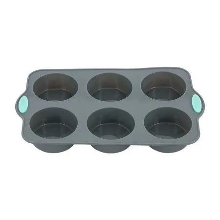 Форма для кексов 6 ячеек 25*15*3см силикон Silicone 79-005 (100)