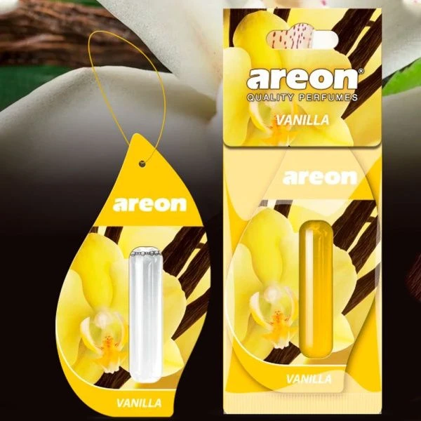 Ароматизатор подвесной с гелевой капсулой AreonLIQUID Vanilla (Ваниль) 5мл.