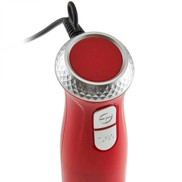 Блендер погружной нерж.сталь DELTA DL-7064 красный 1000Вт, режим ТУРБО (12)