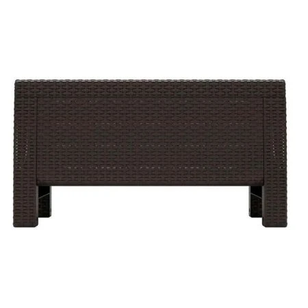 Стол 76,5*57*42см пластик РОТАНГ-ПЛЮС мокко (1)