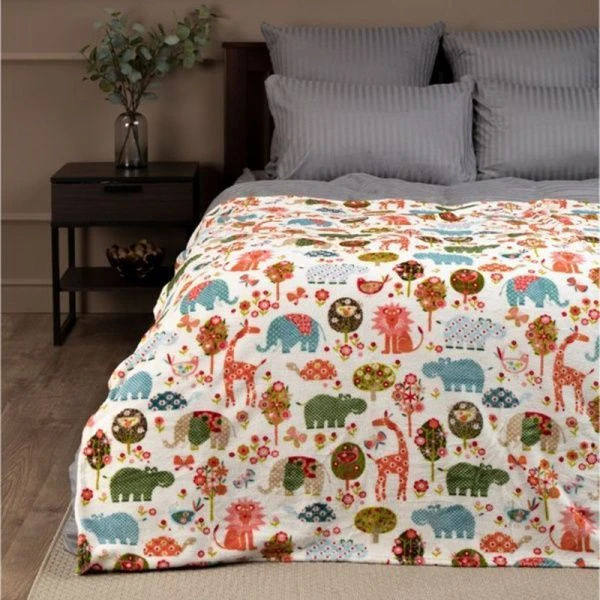 Плед детский 110*140 фланель Африка TF FN 913vh 1114