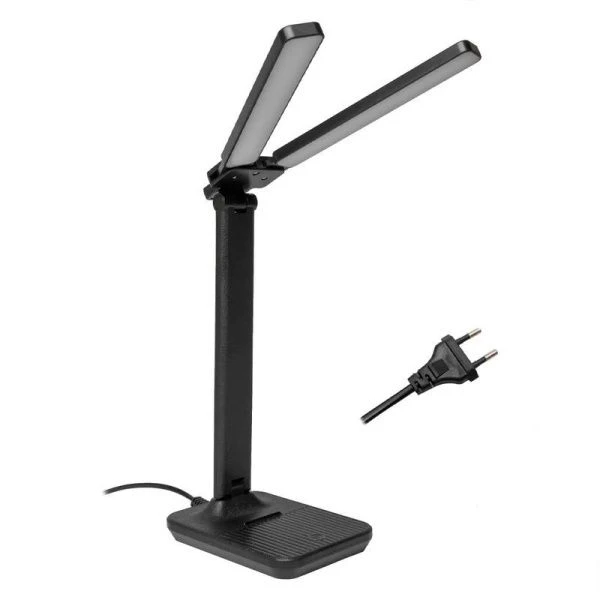 Лампа настольная светодиодная пластик СТАРТ СТ90 черная 10Вт, сенсор.вкл., 3 уровня яркости (12) Лампа настольная светодиодная пластик СТАРТ СТ90 черная 10Вт, сенсор.вкл., 3 уровня яркости (12)