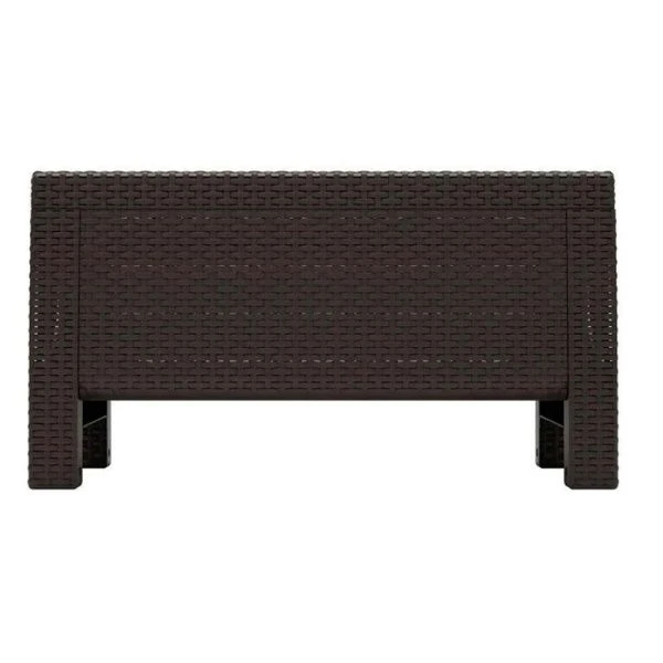 Стол 76,5*57*42см пластик РОТАНГ-ПЛЮС мокко (1)