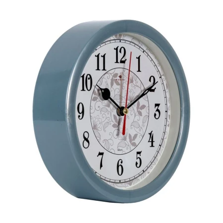 Будильник 15см кварц РУБИН Узор перламутр (20)