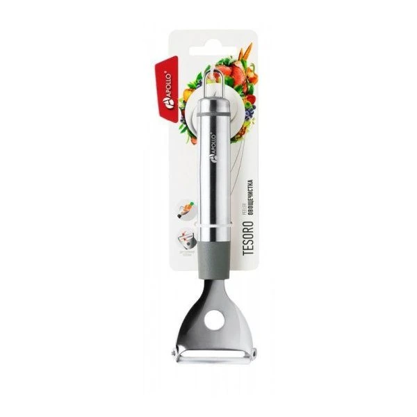 Овощечистка 19,5*5,5см нерж.сталь Tesoro TSR-07 (12)