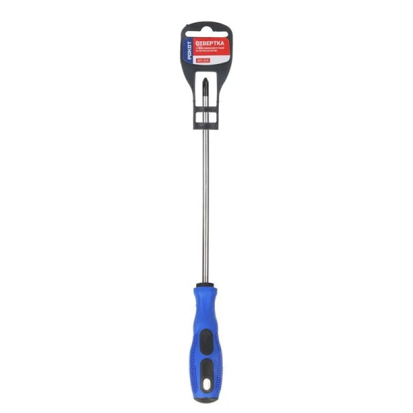 Отвертка металл с прорезиненной ручкой PH2 6*150мм Любитель (360)