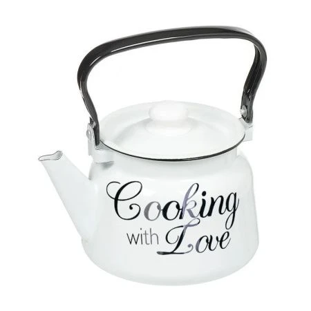 Чайник 1,5л эмаль ГОТОВИМ С ЛЮБОВЬЮ (8)