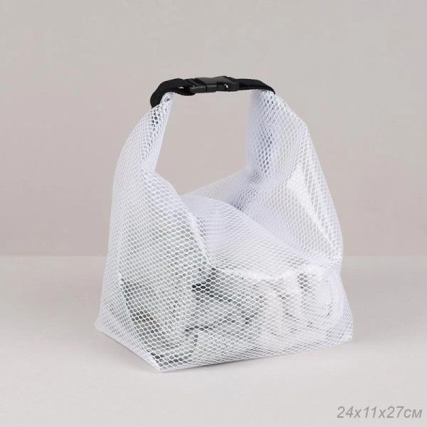 Косметичка-органайзер водонепроницаемая полимер/текстиль 27*11*24см белая XN-003W (60)