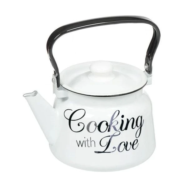 Чайник 1,5л эмаль ГОТОВИМ С ЛЮБОВЬЮ (8)