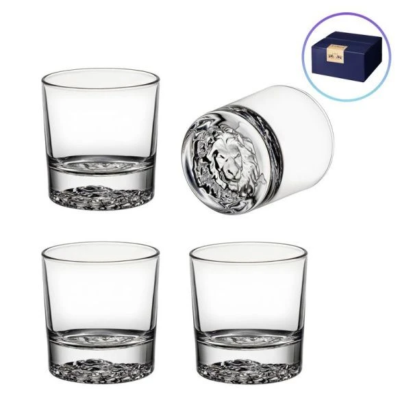 Стаканы для виски набор 4шт 310мл стекло Lion (8)
