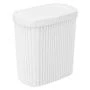 Контейнер для мусора 5,9л 225*140*253мм пластик VELVET белый с подвижной крышкой (6)
