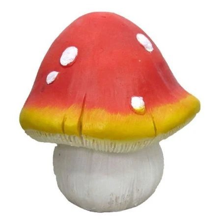 Фигура садовая ГРИБ мухомор малый 19см полистоун