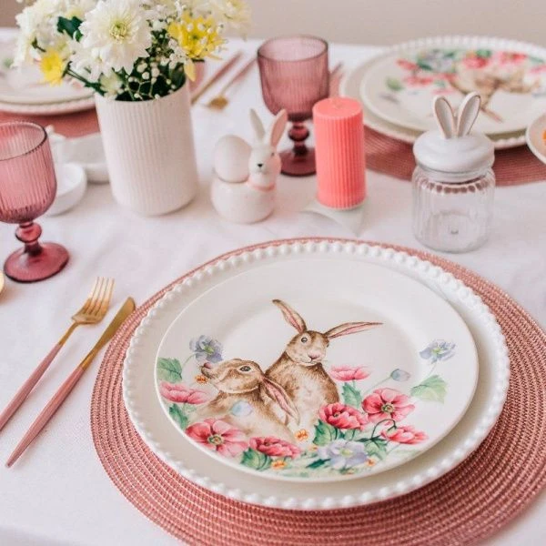 Тарелка мелкая 20,3*2см керамика ЗАЙКА десертная 4826247