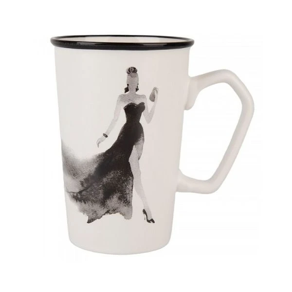 Кружка 420мл фарфор ЛЕДИ (12/36)