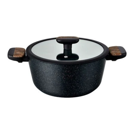 Кастрюля 4,3л алюминий АП Albero со стекл.крышкой 24см индукция (6)