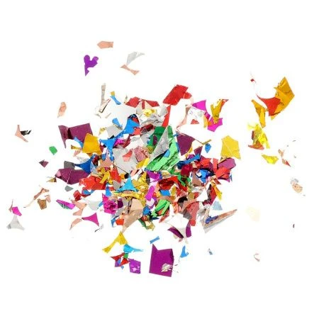 Хлопушка пружинная поворотная Новогодняя классика 11см фольга разноцветная (24/192)