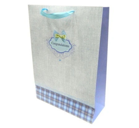 Пакет бумажный 42*31,5*12см (4 вида) JC-1838/DV-BK8158 L (360)