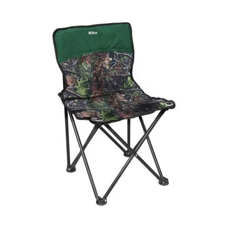 Стул складной походный со спинкой 29*29*55см металл ПРЕМИУМ (max нагр.100кг) ткань с дуб.листьями ПСП1 (5)